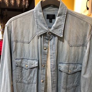 J Crew Chambray Button Down